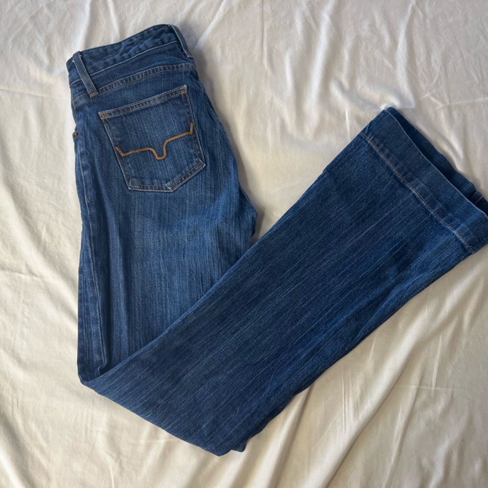 Kimes Ranch Jennifer Dark Wash Super Flare Jeans- Jennifer
